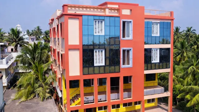 Hotel Shubham Beach — exterior on C.T. Road, Puri