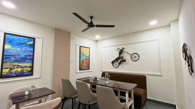 The Swaad dining room, set for breakfast